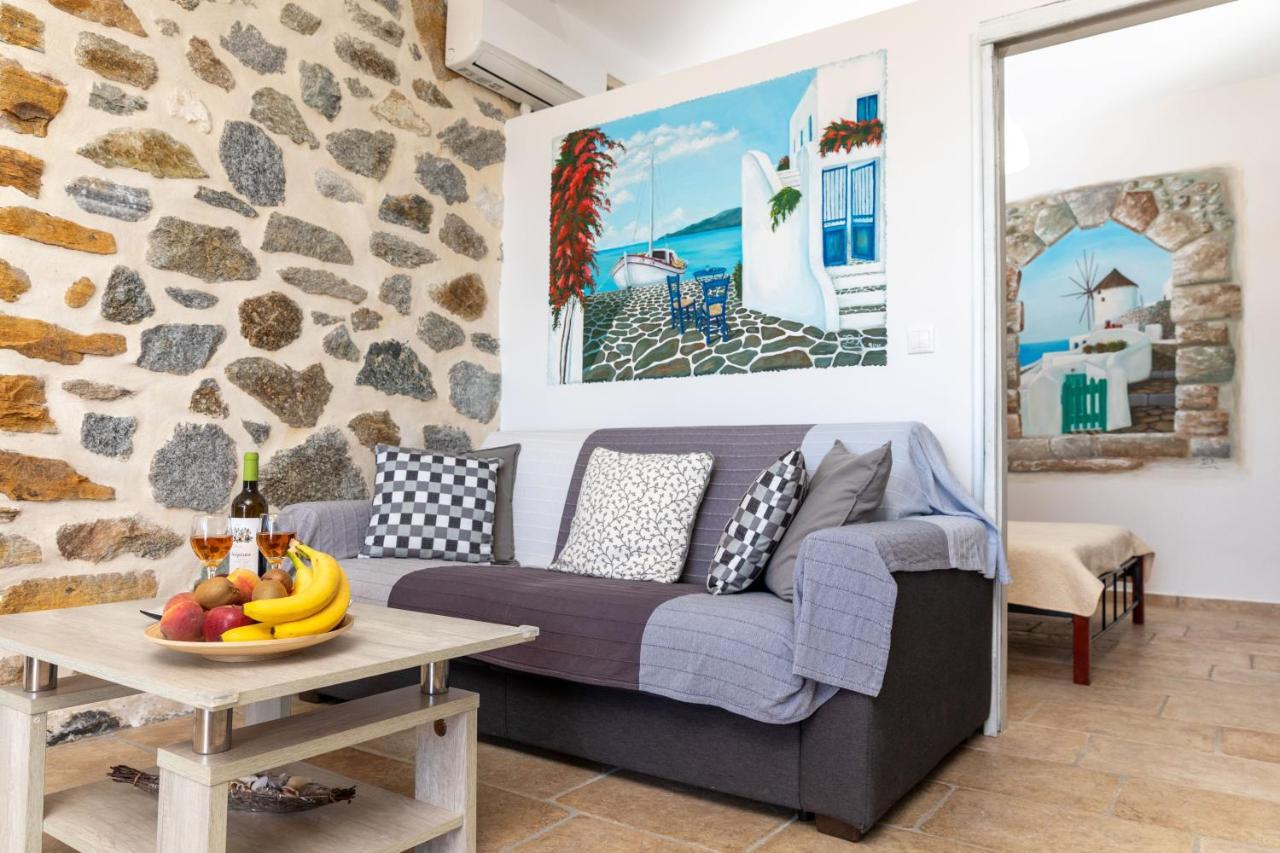 فيلا The Stone House Naxos Glinado Naxos المظهر الخارجي الصورة
